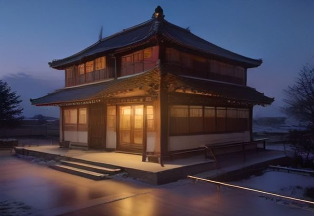电影放映厅内，屏幕上呈现日本城市街头场景，代表援助交配议题在影视文化作品中的呈现与讨论